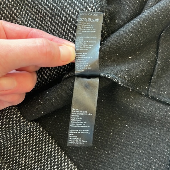 TopShop Jacket with Off-Center Front Zip + Cropped Sleeves - Picture 7 of 9